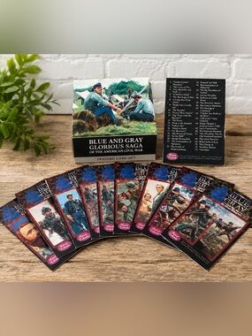 Blue and Gray Glorious Saga of the American Civil War Trading Card Set Complete